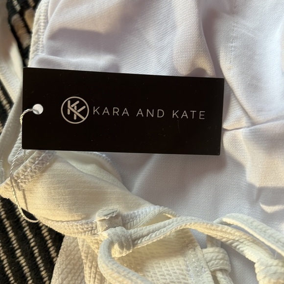 White Lattice Back One Piece SwimSuit NWT - Picture 6 of 6